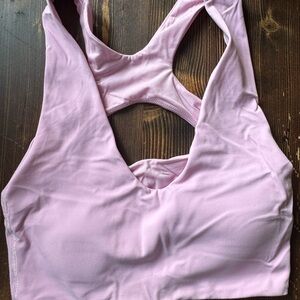 Lululemon bend this scoop and cross bra Pink Sports Bra Medium Support Intimates
